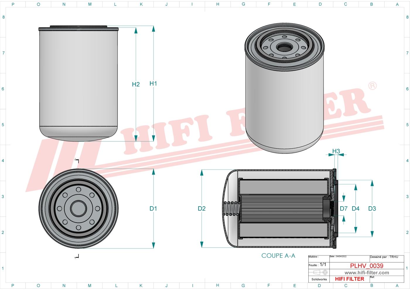 Filtr Hydrauliczny SH 62035