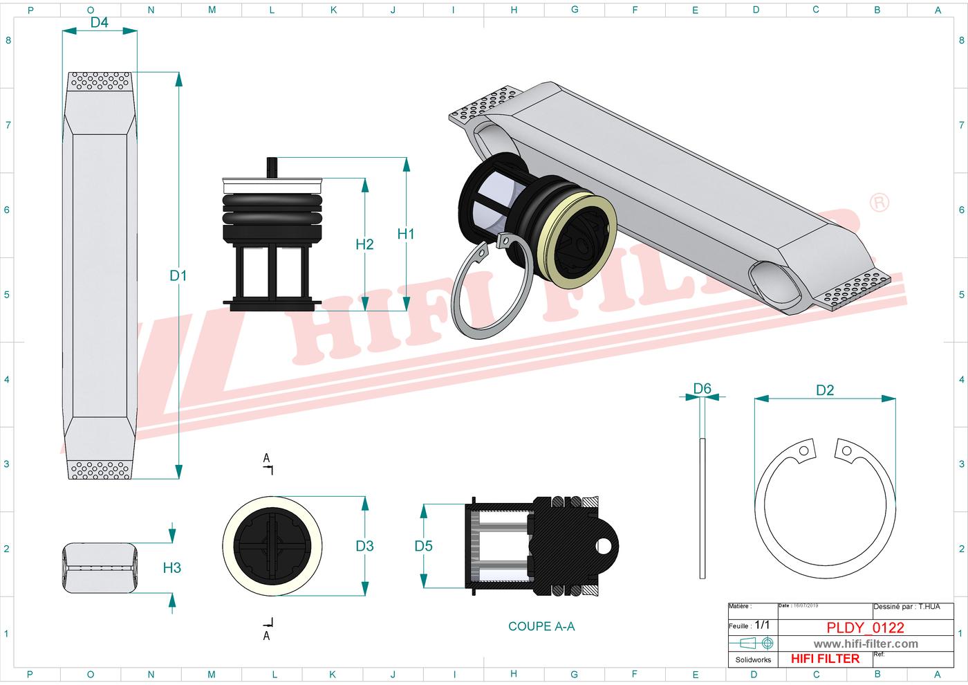 Osuszacz A/C DYBE 60021