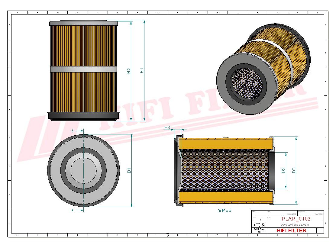 Filtr Powietrza SA 13550