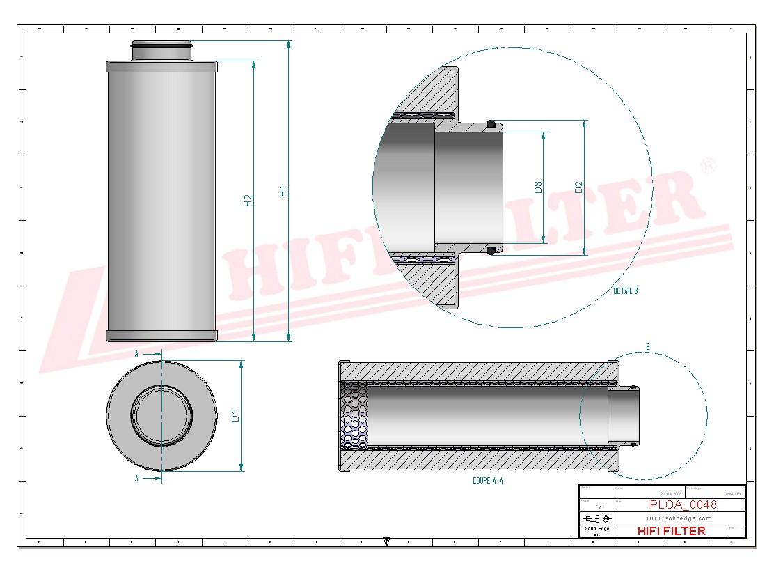 Separator Powietrza/Oleju OA 1133