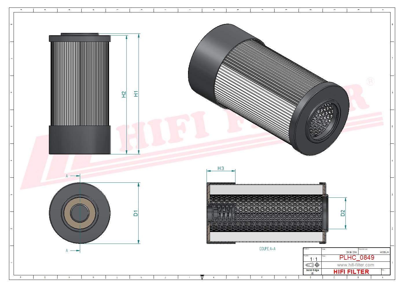 Filtr Hydrauliczny SH 63476