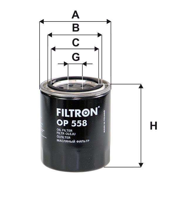 Filtr Oleju OP 558