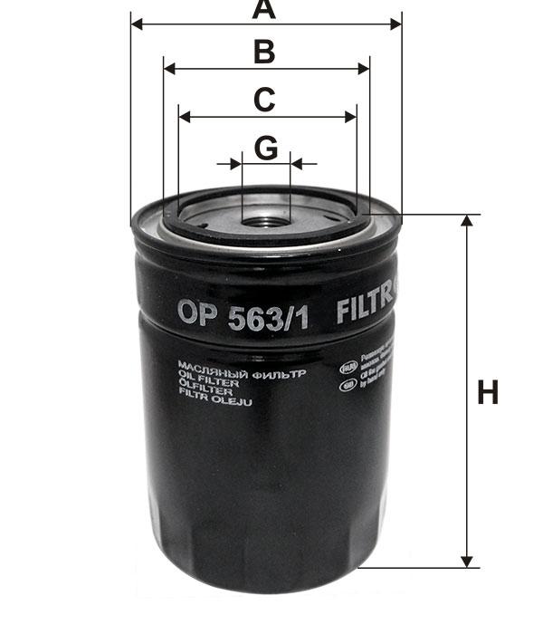 Filtr Oleju OP 563/1