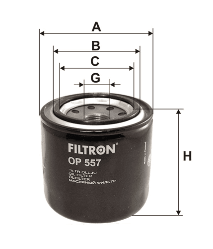 Filtr Oleju OP 557