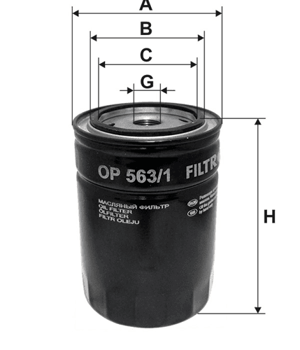 Filtr Oleju OP 563/1
