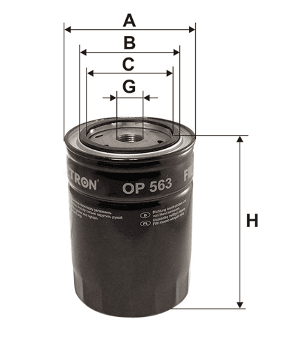 Filtr Oleju OP 563