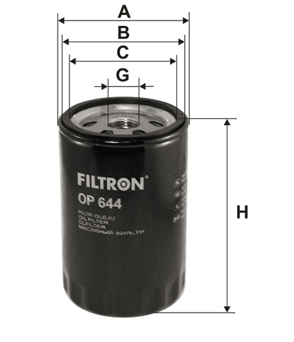 Filtr Oleju OP 644