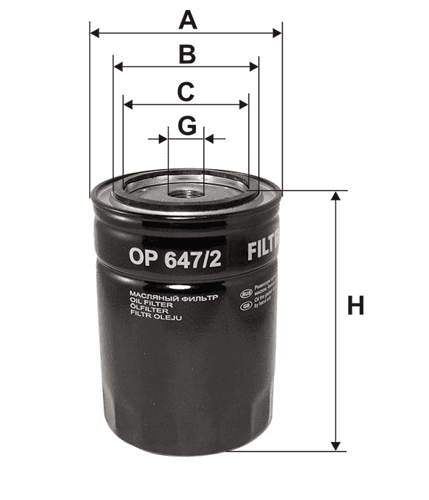 Filtr Oleju OP 647/2