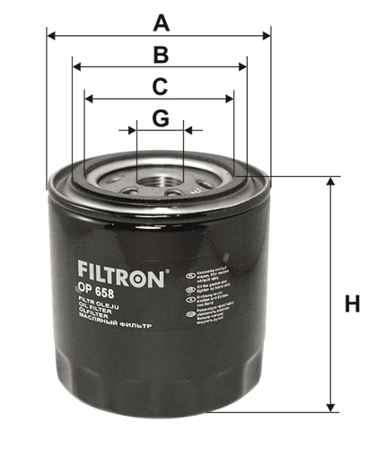 Filtr Oleju OP 658