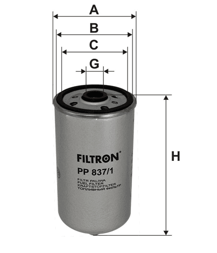 Filtr Paliwa PP 837/1