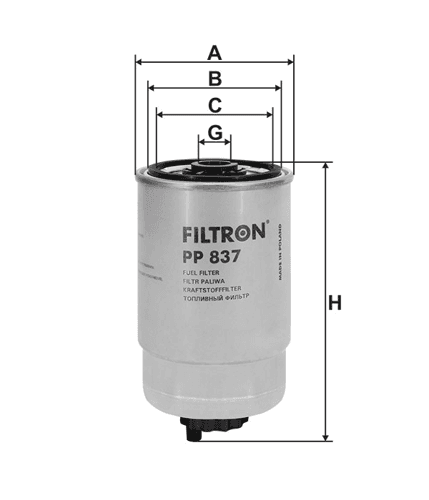 Filtr Paliwa PP 837