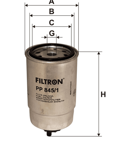 Filtr Paliwa PP 845/1