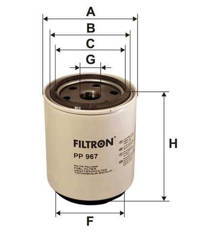 Filtr Separatora Woda-Paliwo PP 967
