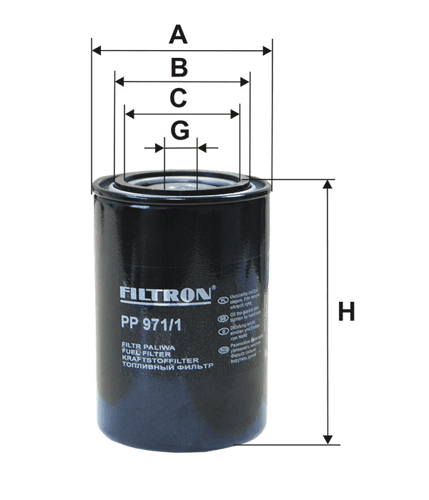 Filtr Paliwa PP 971/1