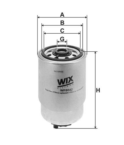 Filtr Paliwa WF 8042