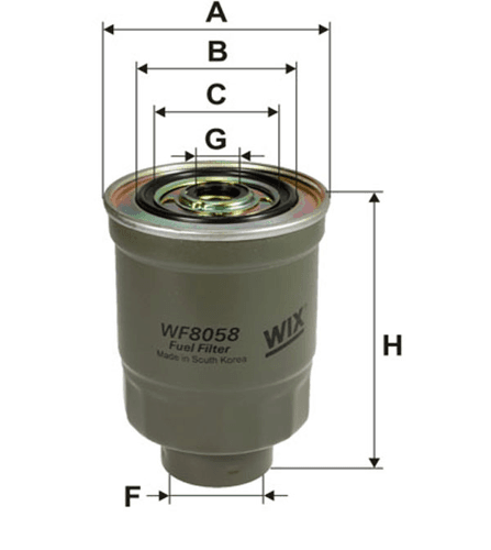 Filtr Paliwa WF 8058