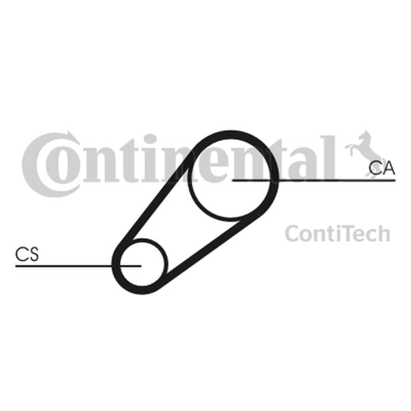CONTITECH CT648 - CONTITECH PASEK ROZRZĄDU POLONEZ 54Z