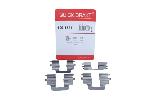 QUICK BRAKE QB109-1731 - QUICK BRAKE ZESTAW INST. KLOCKÓW HAM. FORD T. FORD GALAXY/MONDEO/S-MAX 06-15