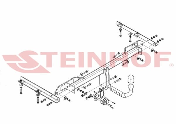 STEINHOF STO-138 - STEINHOF HAK HOLOWNICZY OPEL ASTRA J (4D) 2012-