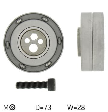 SKF VKM14101 - SKF ROLKA PASKA ROZRZĄDU FORD 1,6D NAPINACZA