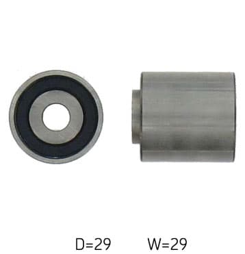 SKF VKM21012 - SKF ROLKA PASKA ROZRZĄDU VW 1,9D/TD ZWROTNA 28X18X3