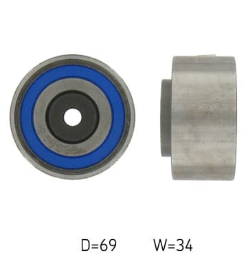 SKF VKM23261 - SKF ROLKA PASKA ROZRZĄDU CITROEN C5/C6 2,7/3,0HDI 08-/PEUGEOT 2,7HDI 04- 407/607 /LANDROVER 2,7TD/3,TD 04- DISCOVERY/RANGE ROVERT