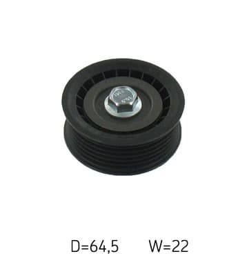SKF VKM32049 - SKF ROLKA PASKA WIELOROWKOWEGO OPEL 1,9CDTI 04- ASTRA H/V