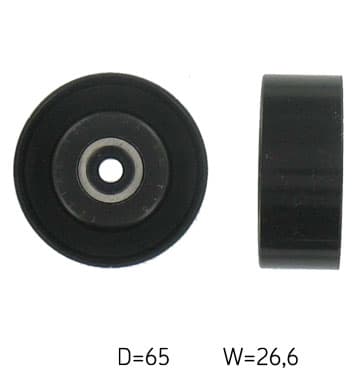 SKF VKM33075 - SKF ROLKA PASKA WIELOROWKOWEGO PEUGEOT 3,024V 96- ZWROT