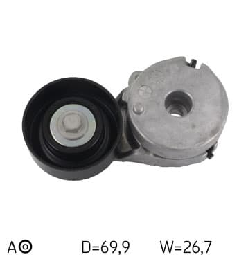 SKF VKM62025 - SKF NAPINACZ PASKA WIELOROWK. NISSAN QASHQAI 2,0 16V