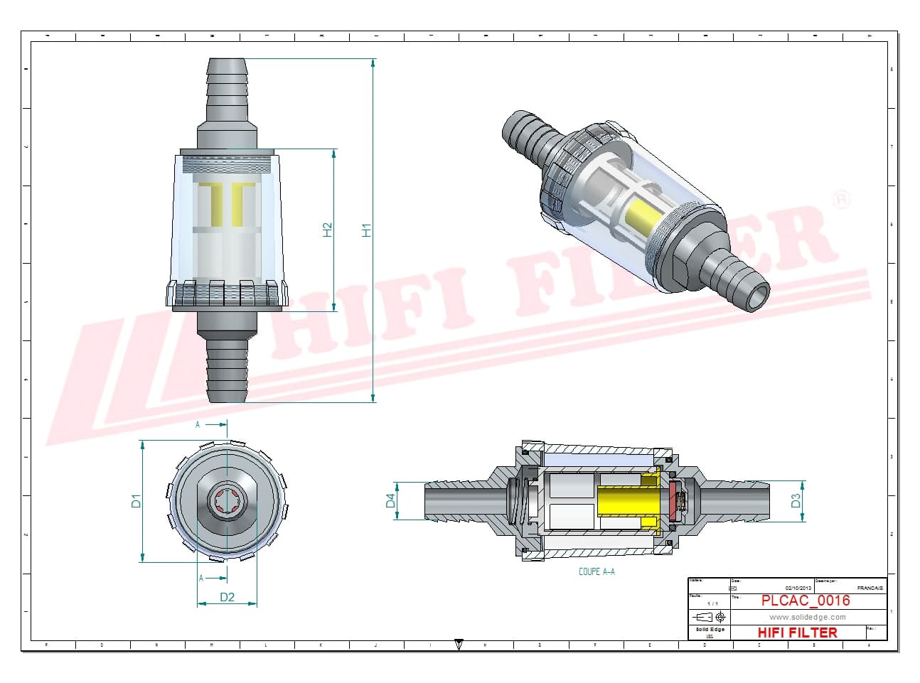 HIFI FILTER MO 8734 - FILTR PALIWA Z ZAWOREM ZWROTNYM