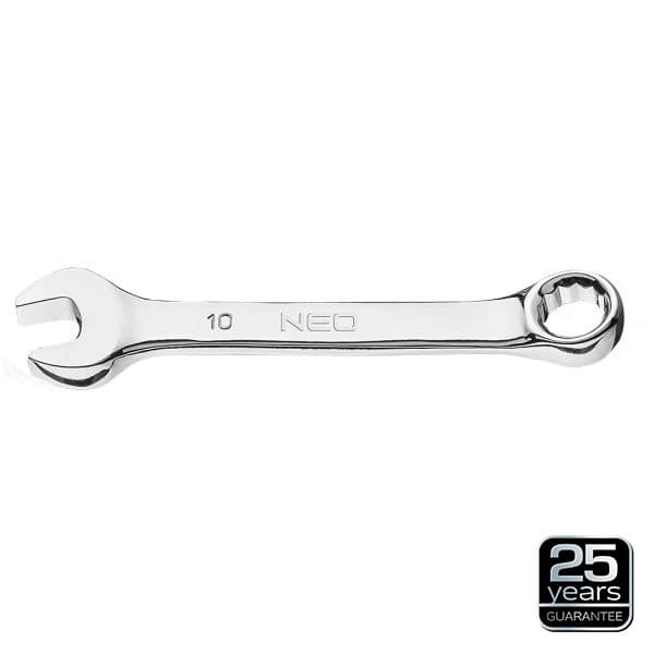 NEO Tools 09-762 - NEO TOOLS KLUCZ PŁASKO-OCZKOWY 10MM, KRÓTKI