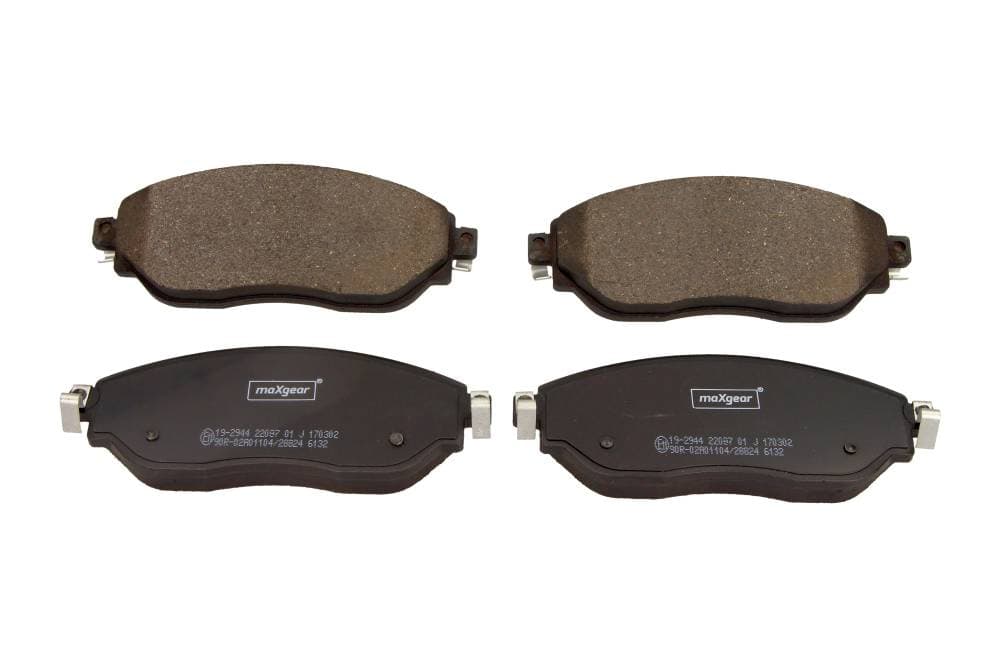 MAXGEAR 19-2944 - MAXGEAR KLOCKI HAMULCOWE RENAULT PRZÓD TRAFIC 1,6 DCI 14-