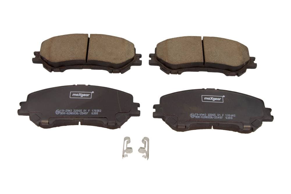 MAXGEAR 19-2943 - MAXGEAR KLOCKI HAMULCOWE NISSAN PRZÓD QASHQAI 13-