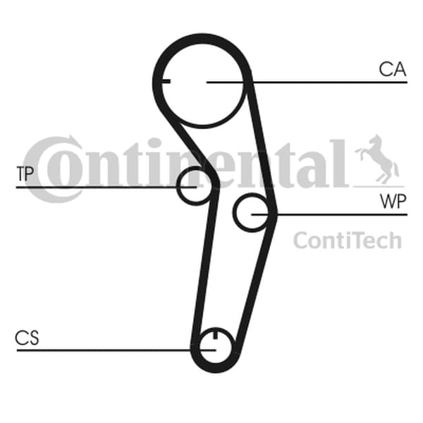 CONTITECH CT1053K1 - CONTITECH ZESTAW ROZRZĄDU MITSUBISHI 1,6