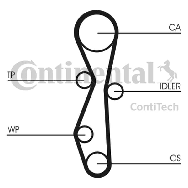 CONTITECH CT1091WP1 - CONTITECH ZESTAW ROZRZĄDU PEUGEOT 2,0HDI 307/407 03-/C4