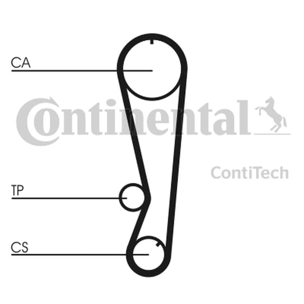 CONTITECH CT850K1 - CONTITECH ZESTAW ROZRZĄDU TOYOTA 1,8