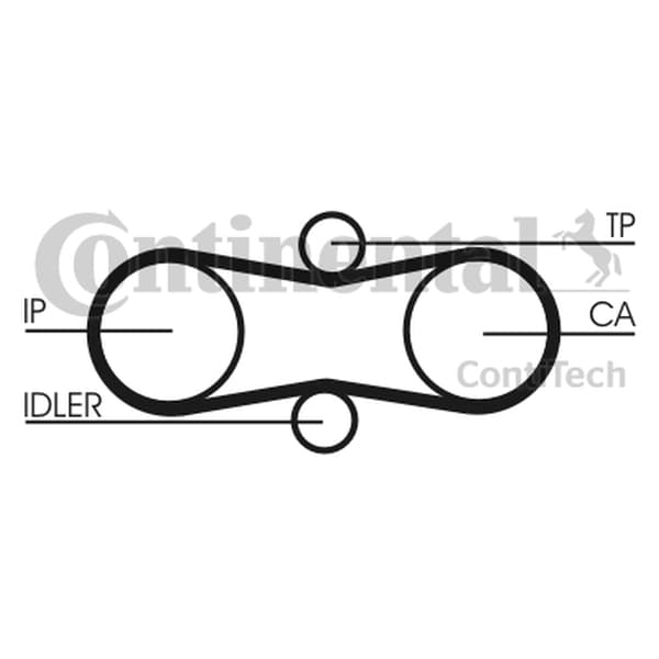 CONTITECH CT914 - CONTITECH PASEK POMPY WTRYSKOWEJ VW 2,5TDI