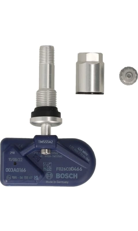 BOSCH F026C00466 - BOSCH CZUJNIK TPMS QUICK FIT ZAWÓR SREBRNY, TYP SKRĘCANY