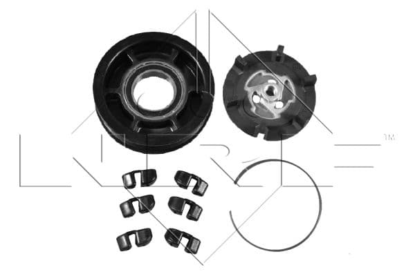 NRF NRF380047 - NRF SPRZĘGŁO KOMPRESORA KLIMATYZACJI DENSO 7SEU17C 7PK/105MM 12V MERCEDES E (W211)  02-