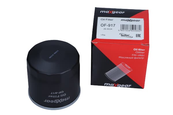 MAXGEAR OF-917 - MAXGEAR FILTR OLEJU DAEWOO TICO/MATIZ/AVEO/SPARK 0,8/1,0/SWIFT/ALTO/BALENO/SPLASH/SX4/AGILA/CHARADE/FEROZA/TERIOS/CUORE 1,0-1,3 ŚR.66