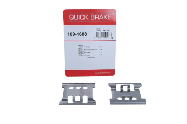 QUICK BRAKE QB109-1688 - QUICK BRAKE ZESTAW INSTALACYJNY KLOCKÓW HAMULCOWYCH RENAULT MASTER II