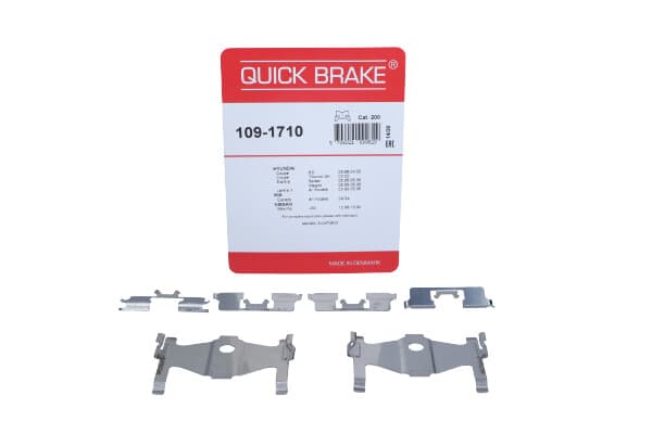 QUICK BRAKE QB109-1710 - QUICK BRAKE ZESTAW INST. KLOCKÓW HAM. HYUNDAI COUPE/ELANTRA/LANTRA 95-09