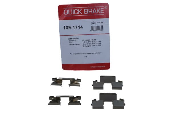 QUICK BRAKE QB109-1714 - QUICK BRAKE ZESTAW INST. KLOCKÓW HAM. MITSUBISHI T. CARISMA/COLT/LANCER 92-06
