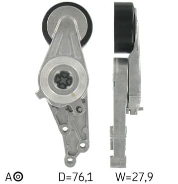 SKF VKM31006 - SKF NAPINACZ PASKA WIELOROWKOWEGO VW 1,8/2,0TFSI