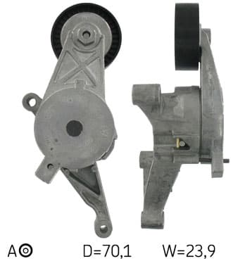 SKF VKM31054 - SKF NAPINACZ PASKA WIELOROWKOWEGO VW TDI 04-