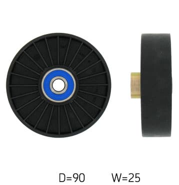 SKF VKM32001 - SKF ROLKA PASKA WIELOROWKOWEGO FIAT 1,4-1,