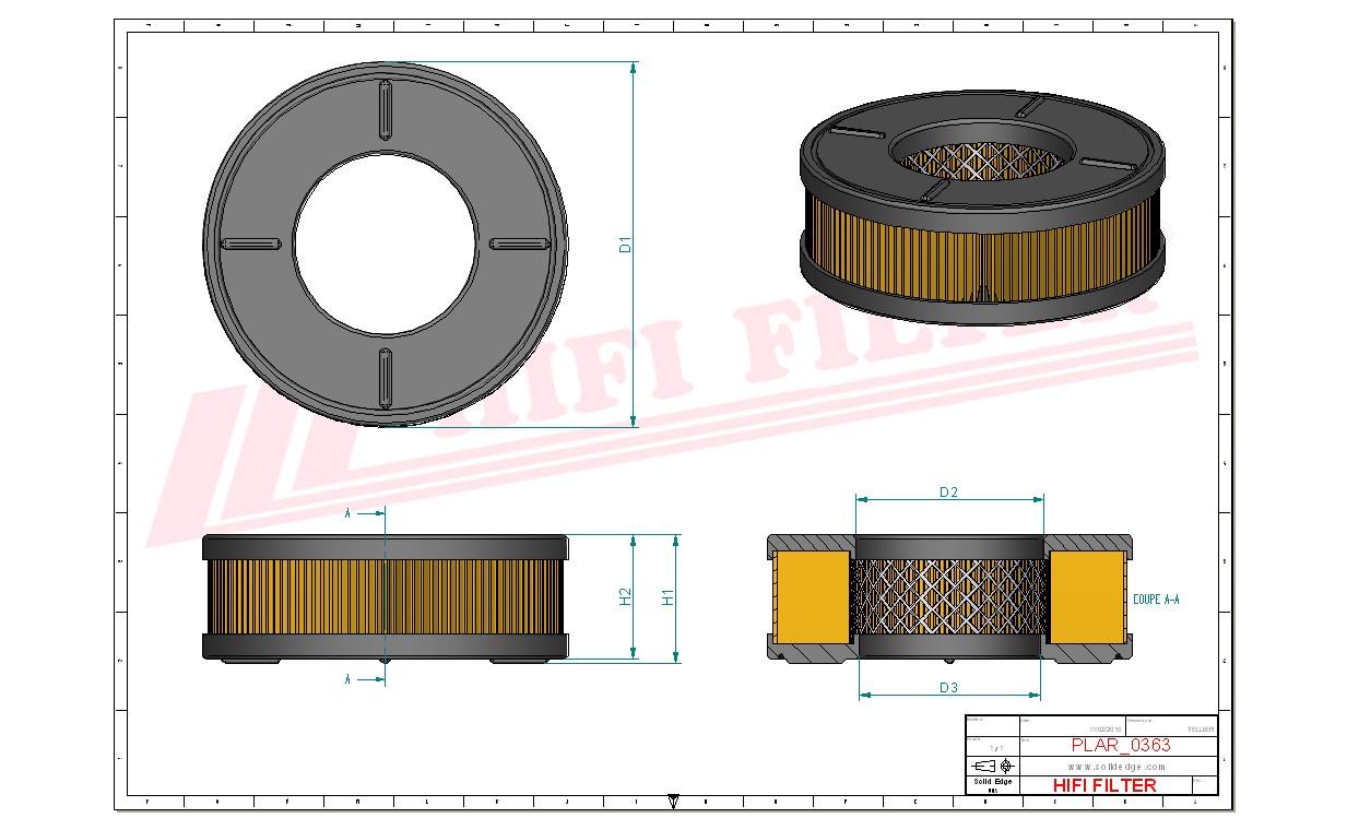 Filtr Powietrza SA 12623