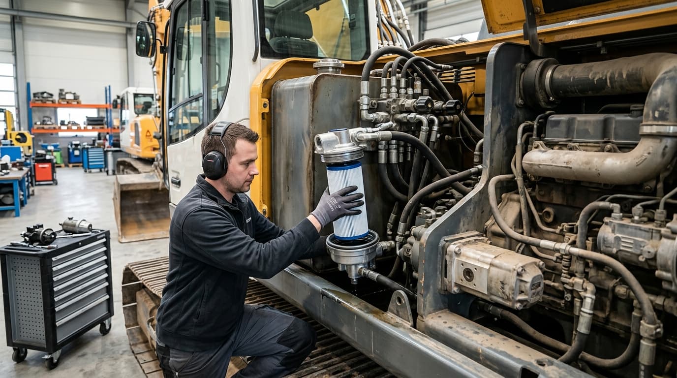 Hydraulikfilter für Baumaschinen: Auswahl und Wartung